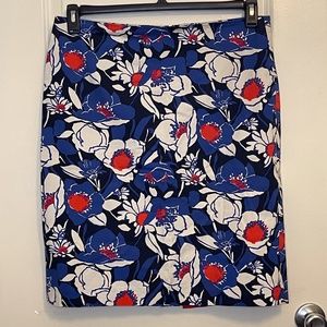 Talbots A Line Floral Skirt